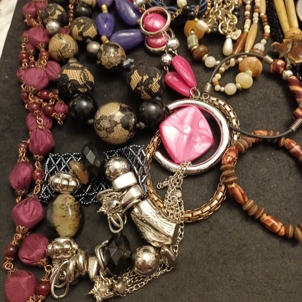 Costume Jewellery Necklaces Bracelets Bundle Joblot Mixed Lot 