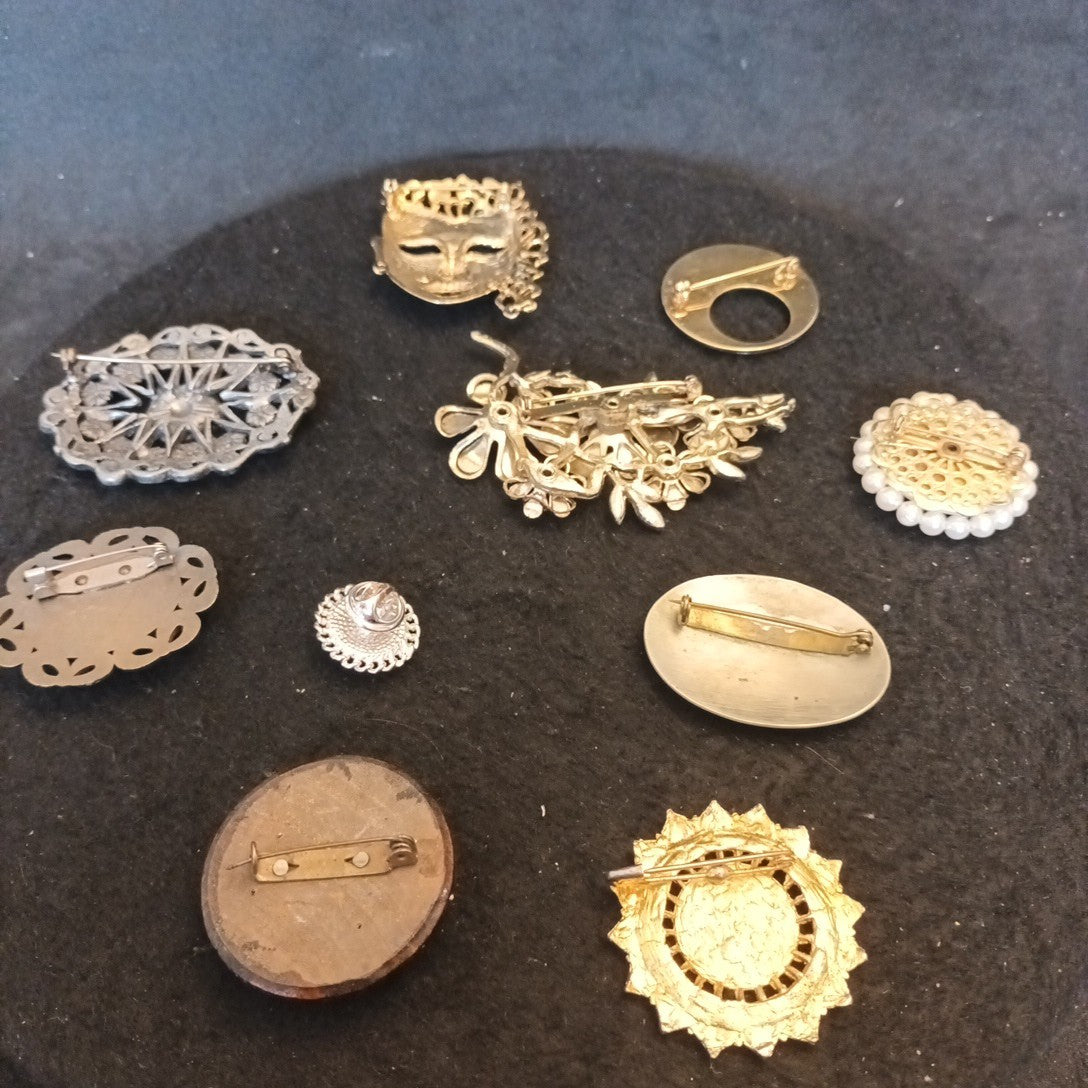 Brooch Bundle Costume Jewellery Brooches Mixed Lot