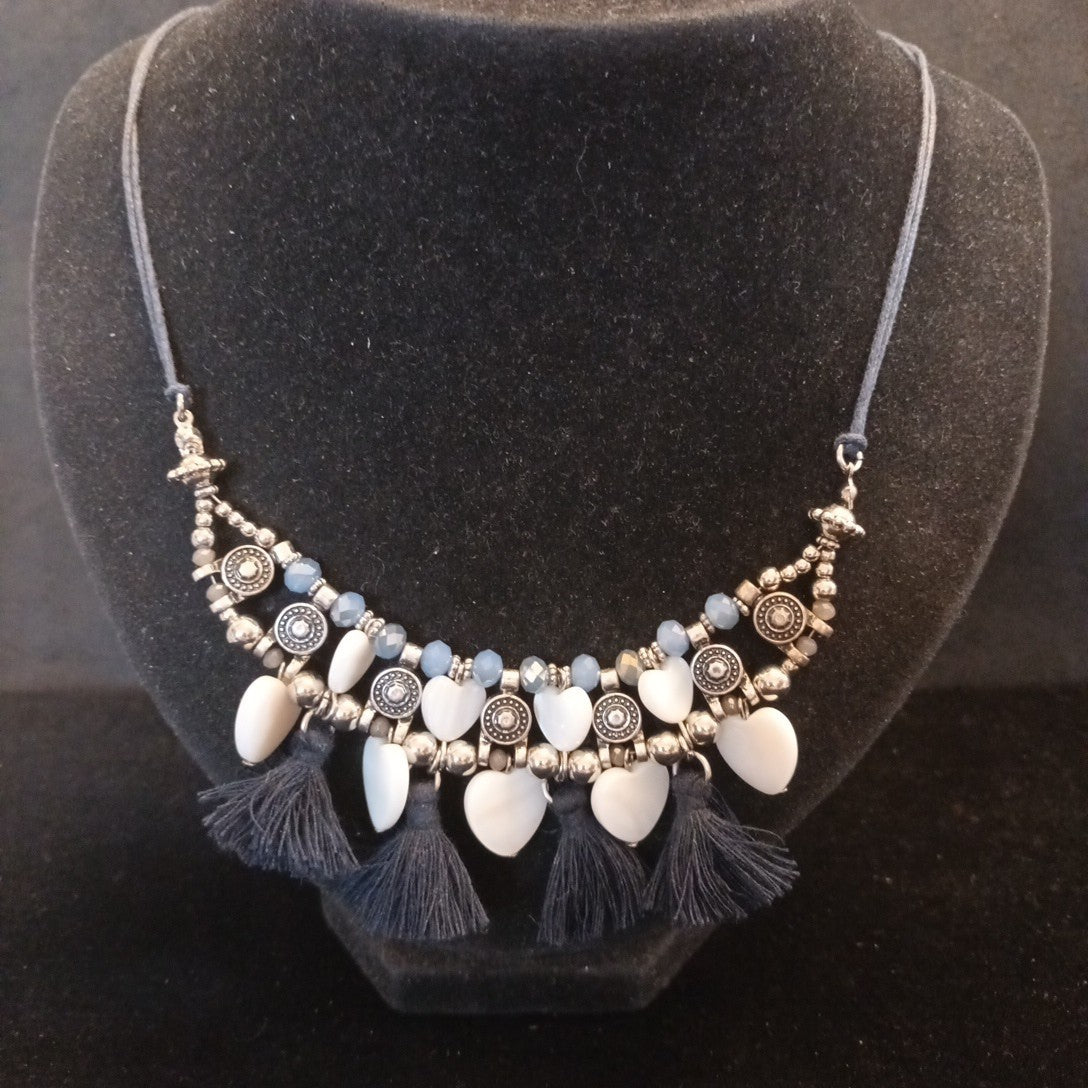 Laura Ashley Necklace Silver Tone