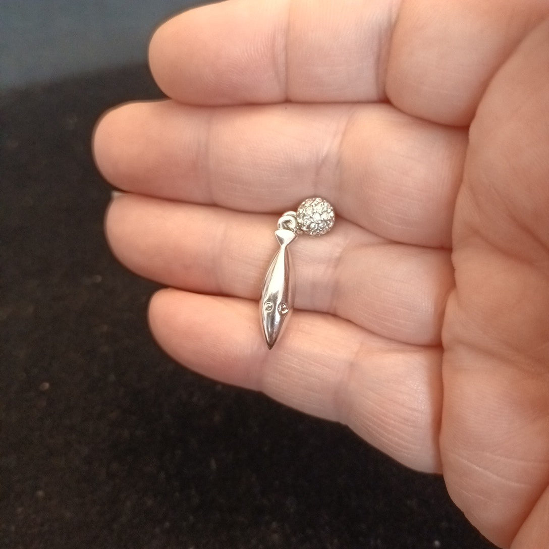 Swarovski silver tone necklace and earrings set