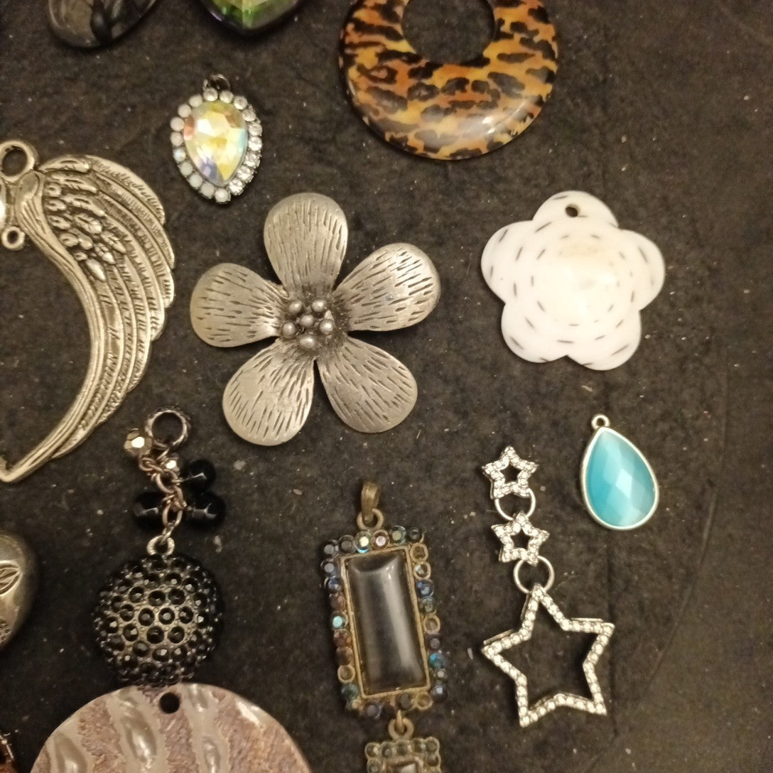 Joblot Bundle Of Pendants Mixed Lot Costume Jewellery