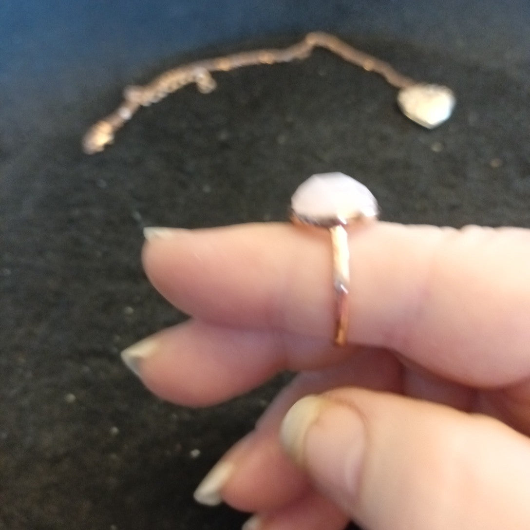 Rose Gold Tone Jewellery Necklace Bracelets Earrings And Earrings Mixed Lot