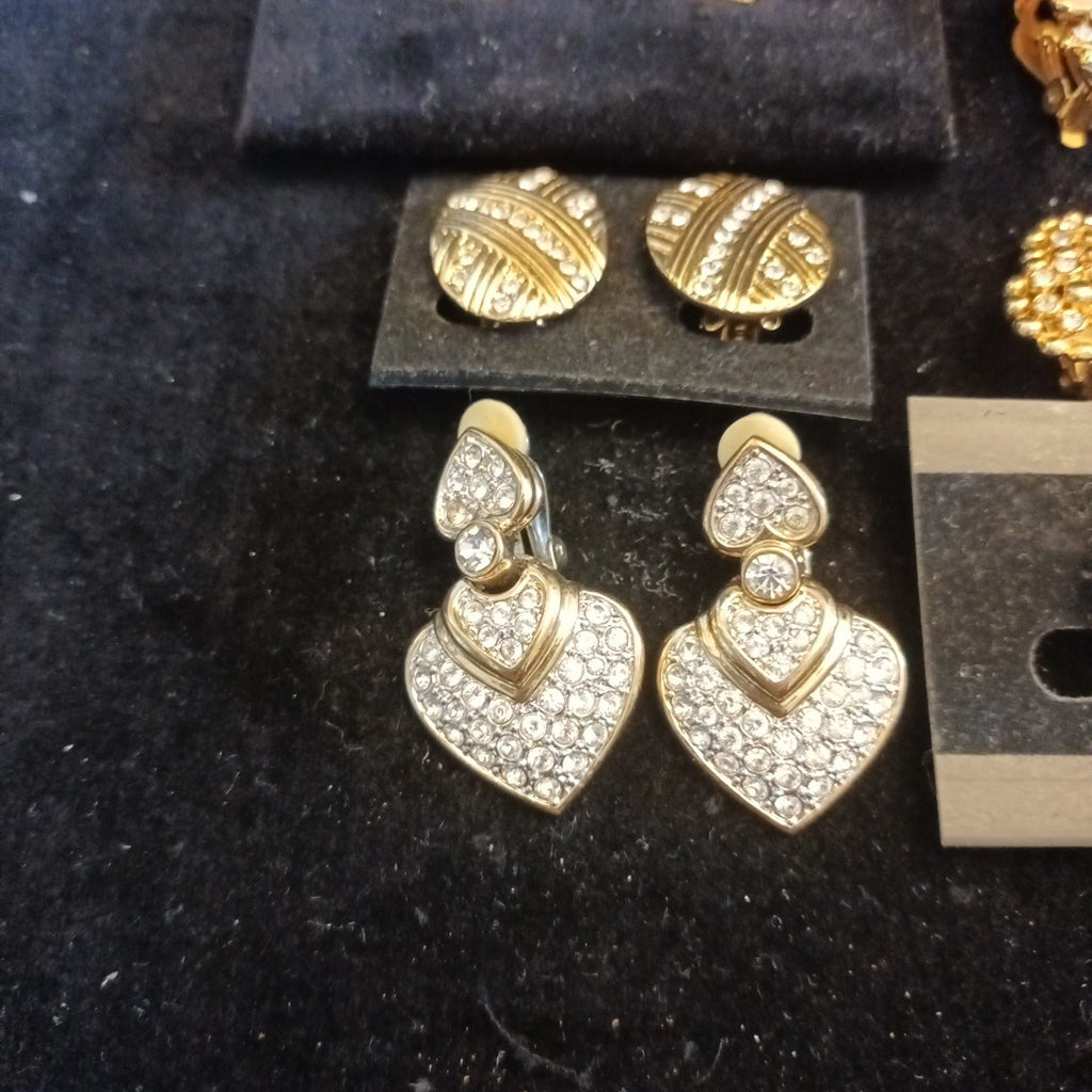 Clip On Earrings. Costume Jewellery Bundle