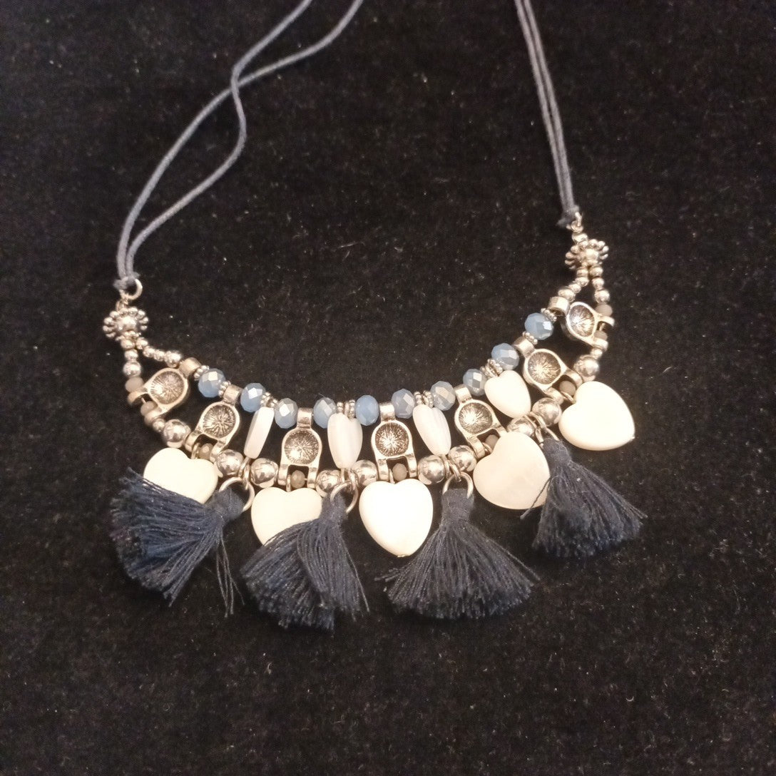 Laura Ashley Necklace Silver Tone