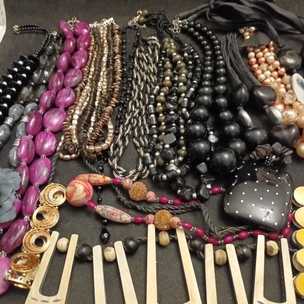 Costume Jewellery Necklaces Bracelets Bundle Joblot Mixed Lot 