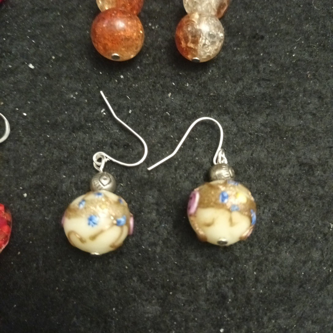 Earrings bundle Pairs Of Earrings For Pierced Ears. Hoop Dangle Bundle Joblot