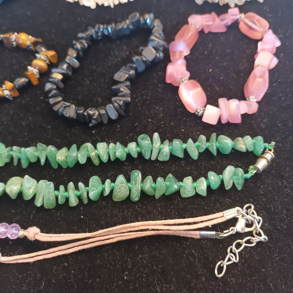 Gemstone Chips Necklaces and Bracelets Bundle Joblot Mixed lot