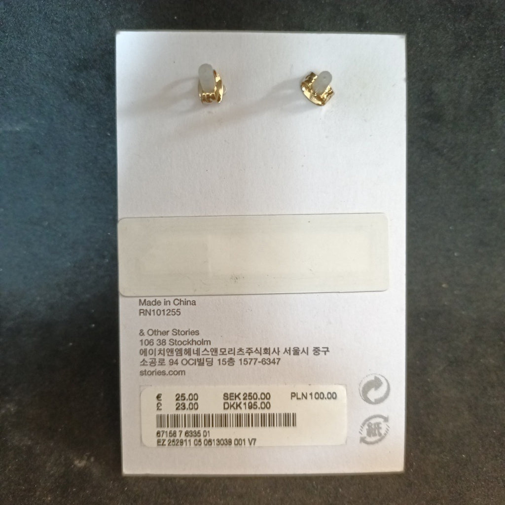 Paris Atelier & Other Stories Gold Tone Earrings Dangle - Never Been Worn