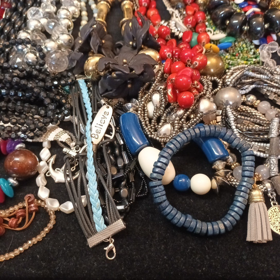 Costume Jewellery Necklaces Bracelets Bundle Joblot Mixed Lot