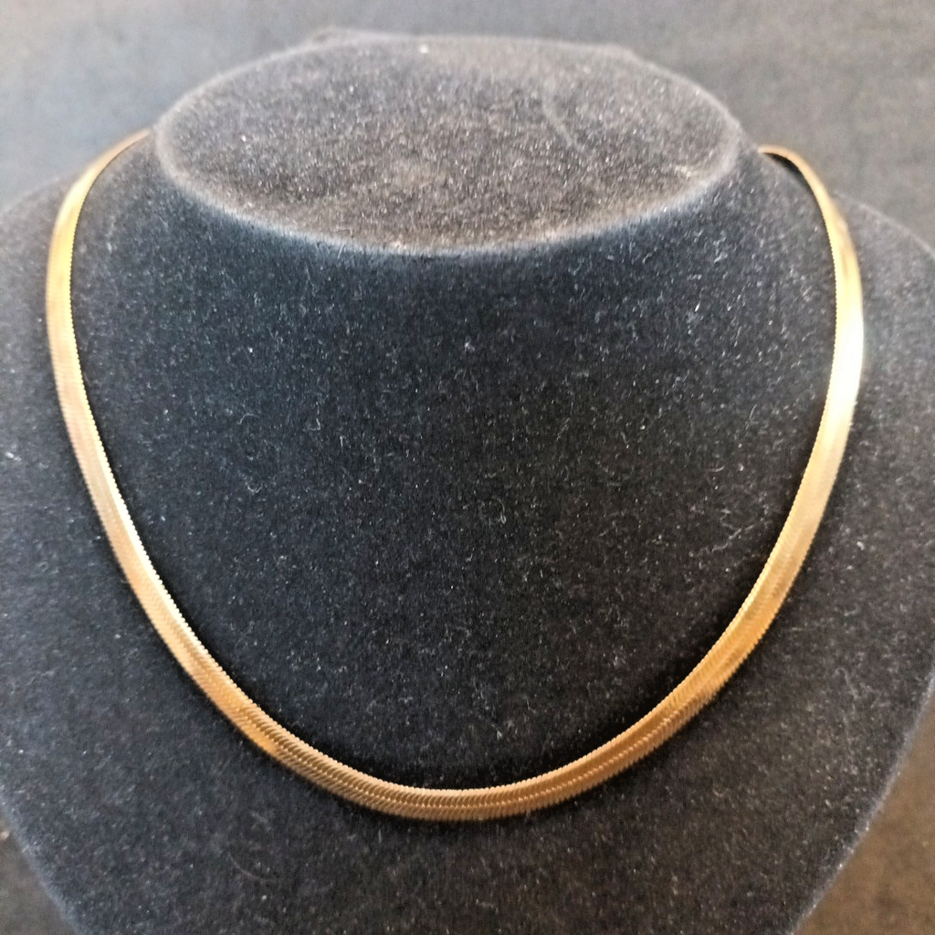 Helloice Gold Tone Chain Necklace 17in (43cm)