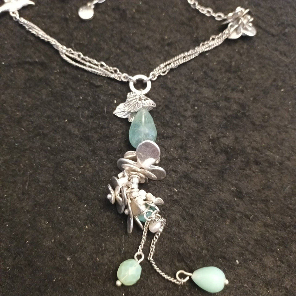 Bohm Silver Tone Necklace With Pendant