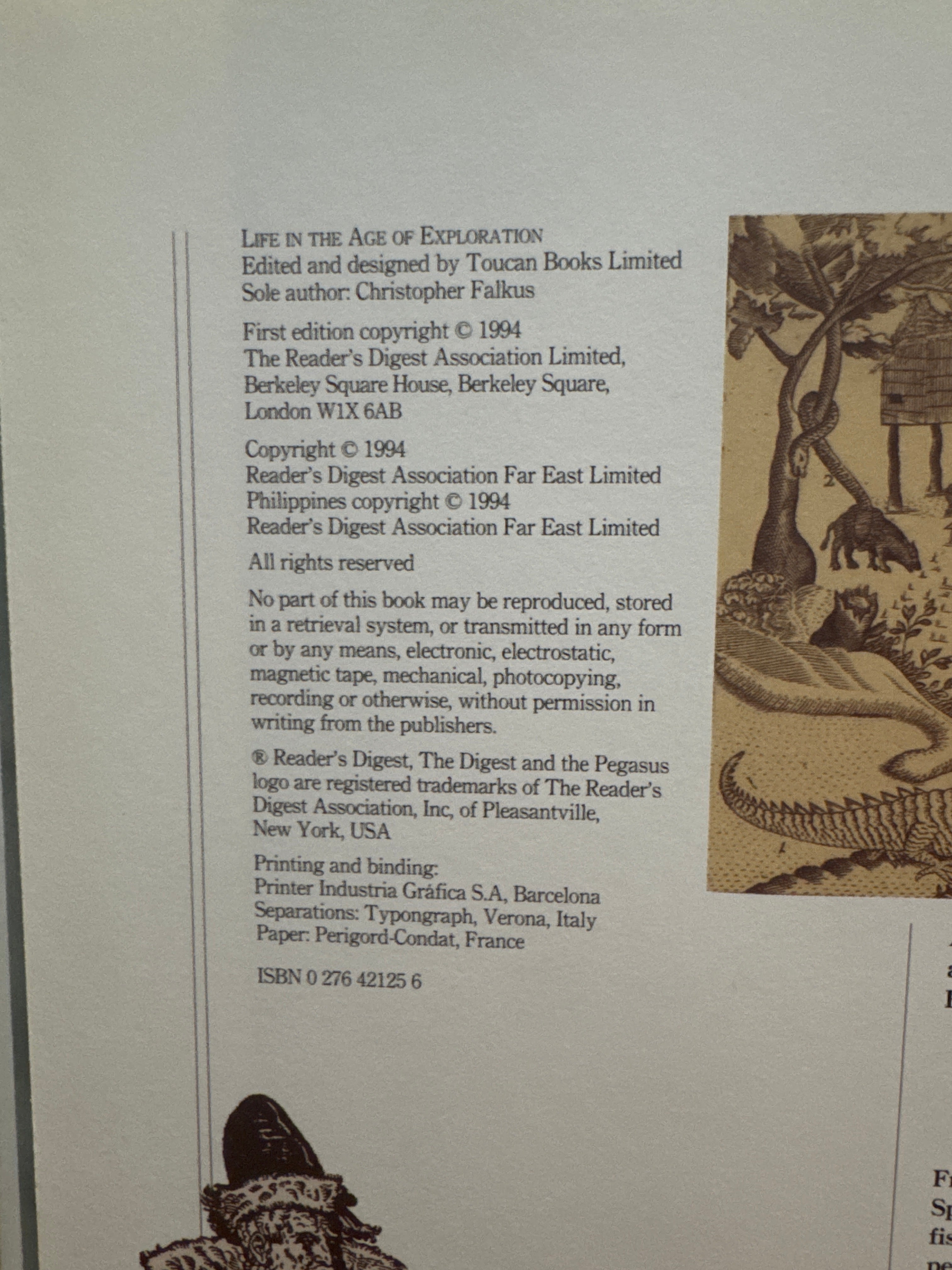 Reader’s Digest Journeys into the Past, Life In The Age Exploration, hardcover book