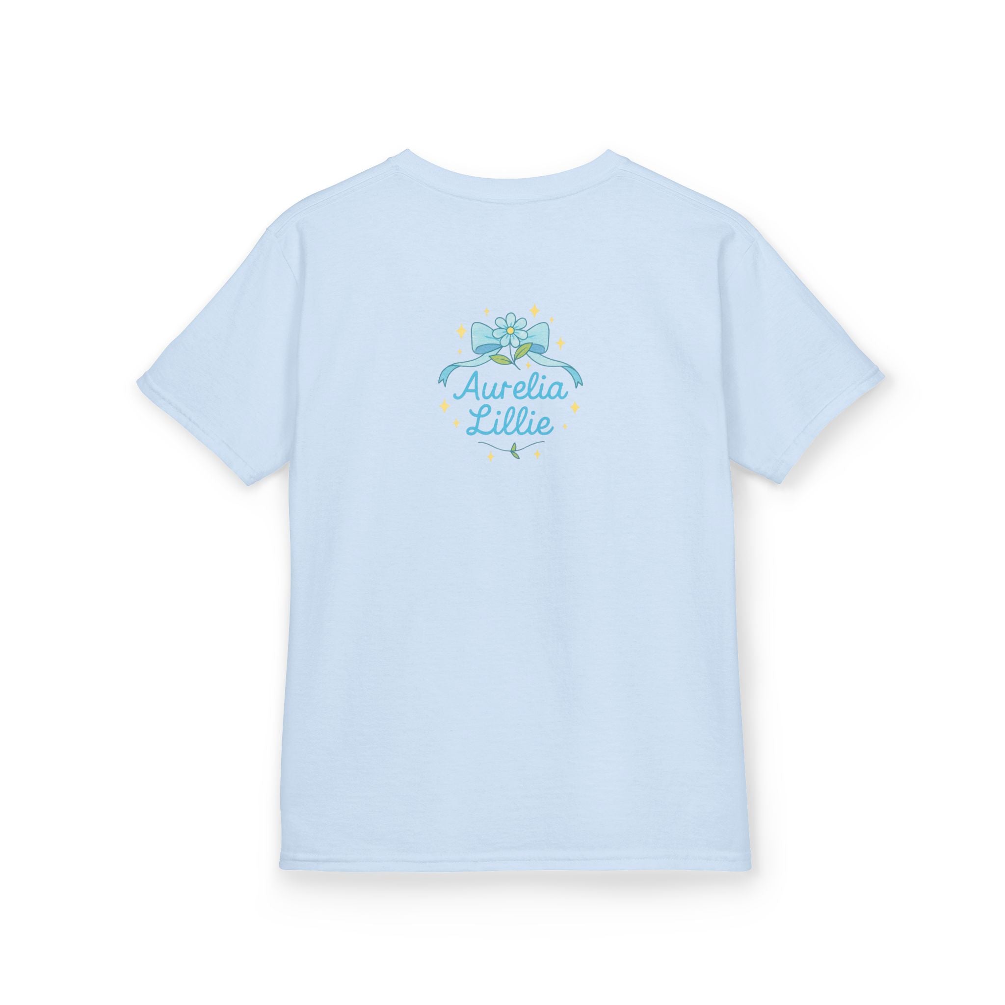 Kids Floral Butterfly Tee — Cute Pastel Flowers & Butterflies Personalized Shirt