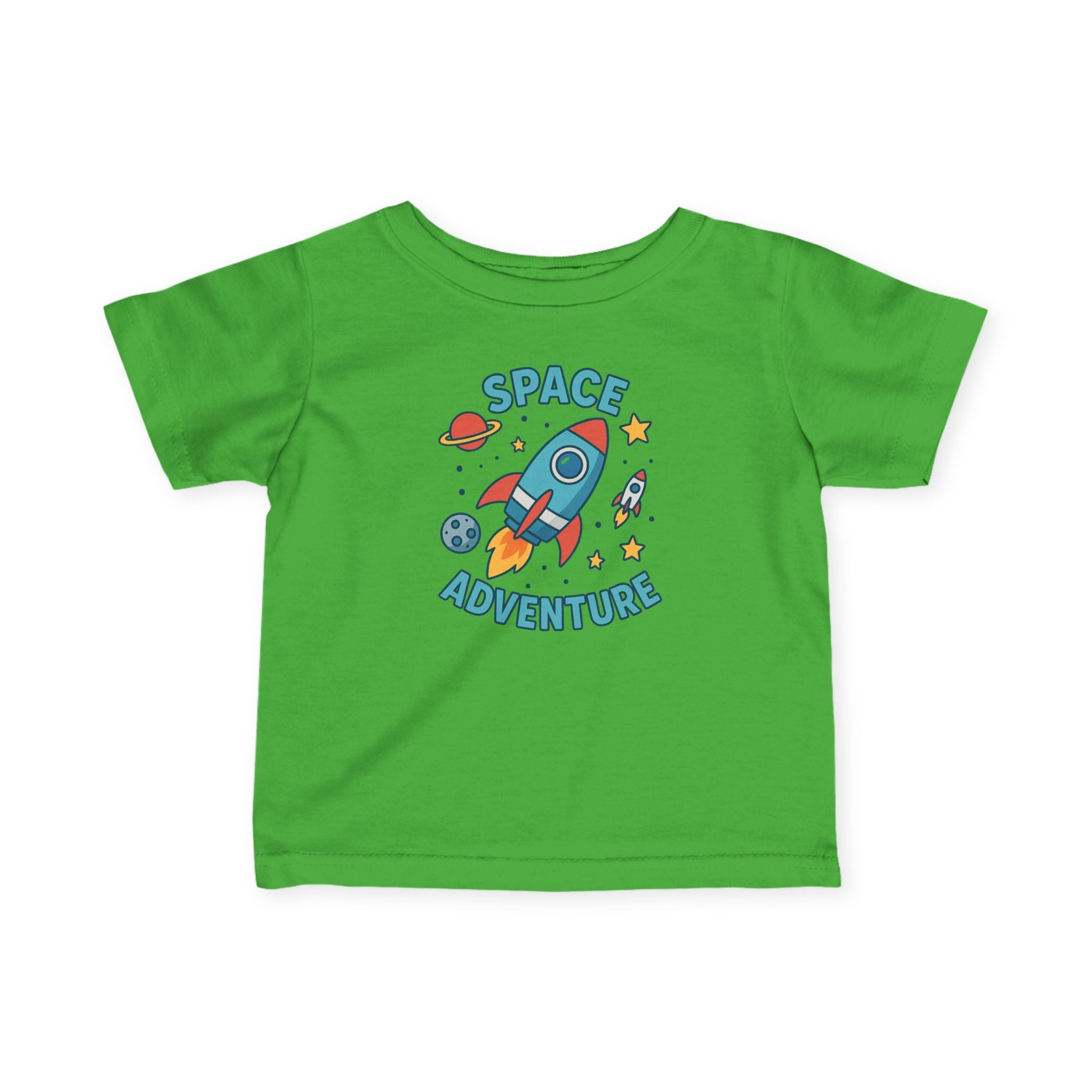 Infant Tee — "Space Adventure" Rocket Graphic Baby Shirt