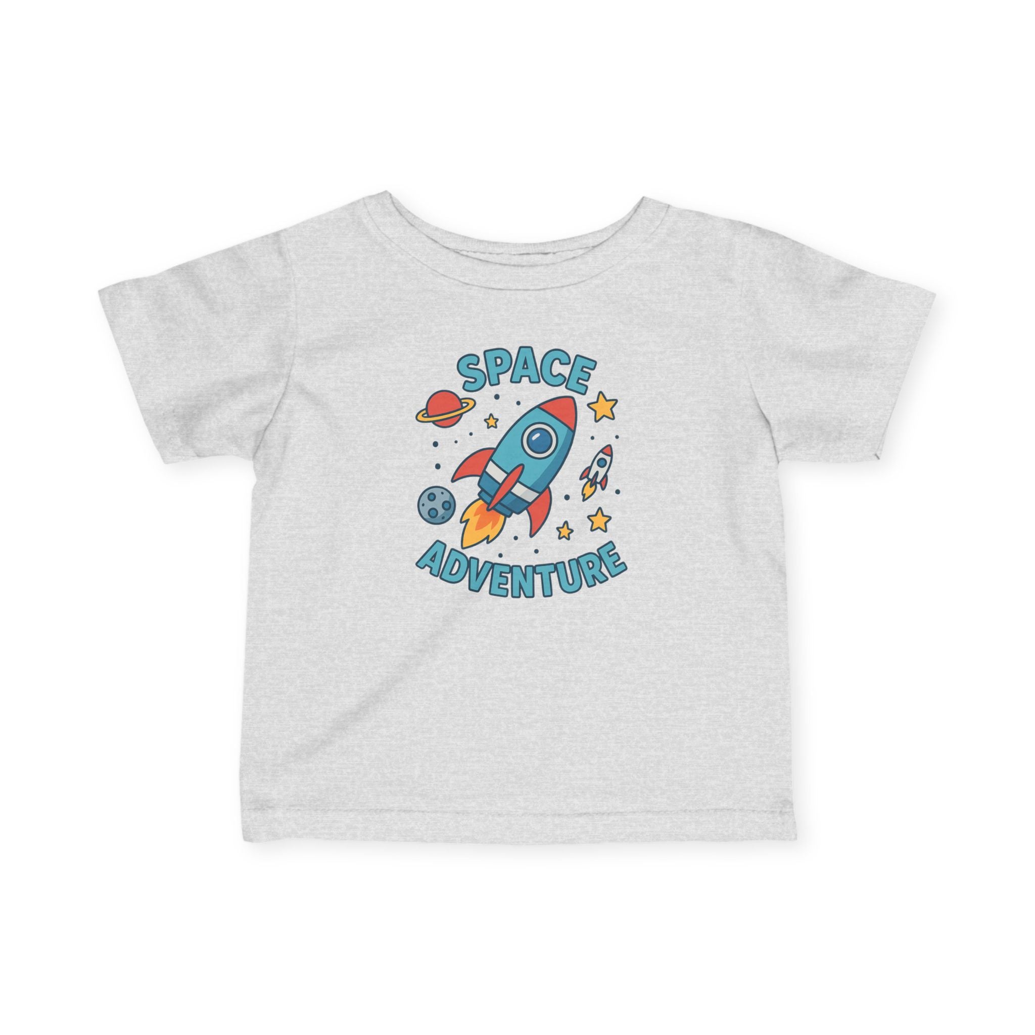 Infant Tee — "Space Adventure" Rocket Graphic Baby Shirt