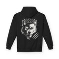 Wolf King Hoodie — Crowned Wolf Graphic Pullover