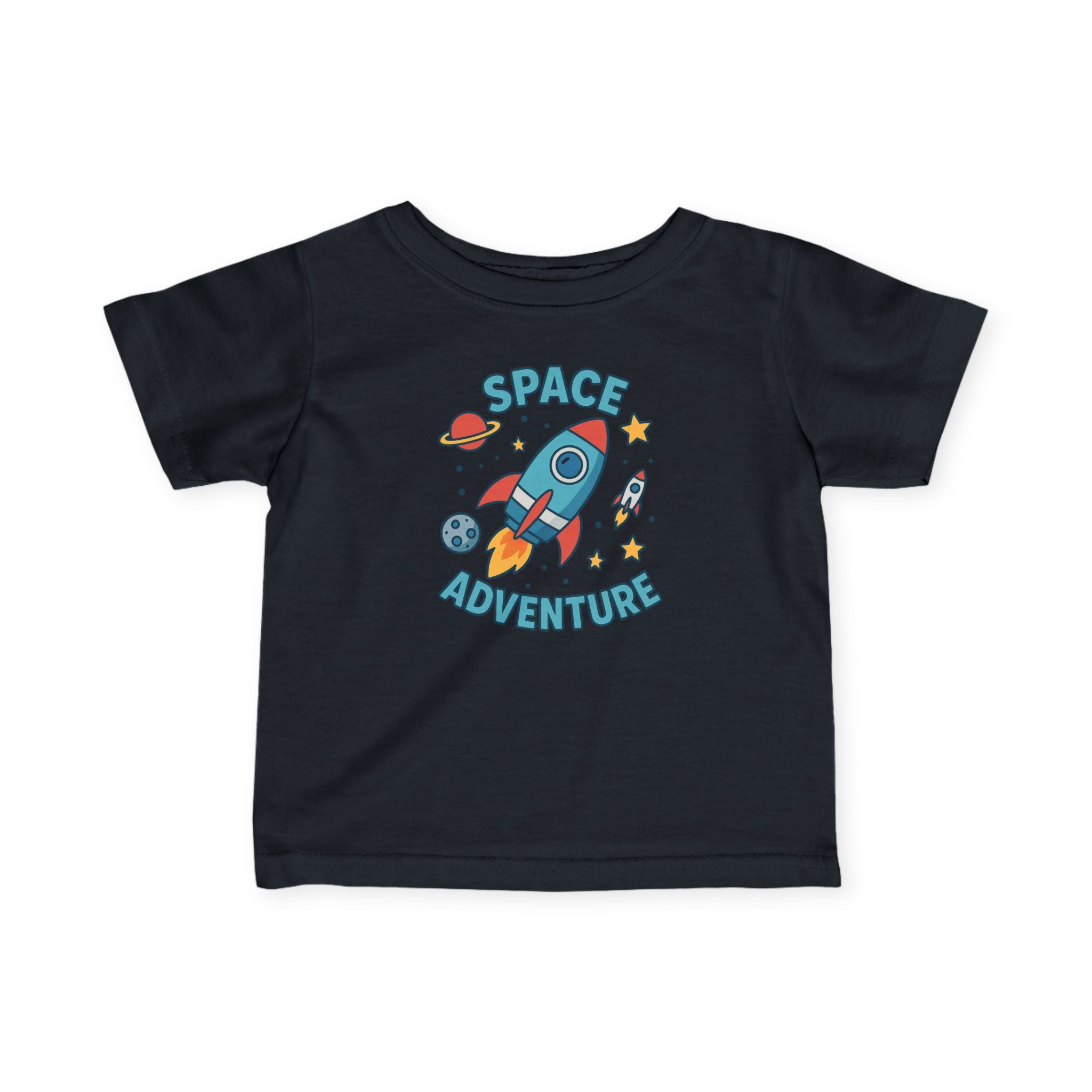 Infant Tee — "Space Adventure" Rocket Graphic Baby Shirt