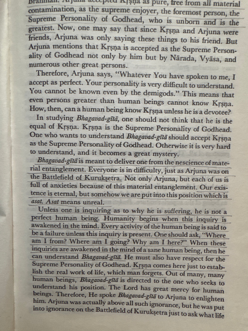 Bhagavad Gita As It Is, paperback book