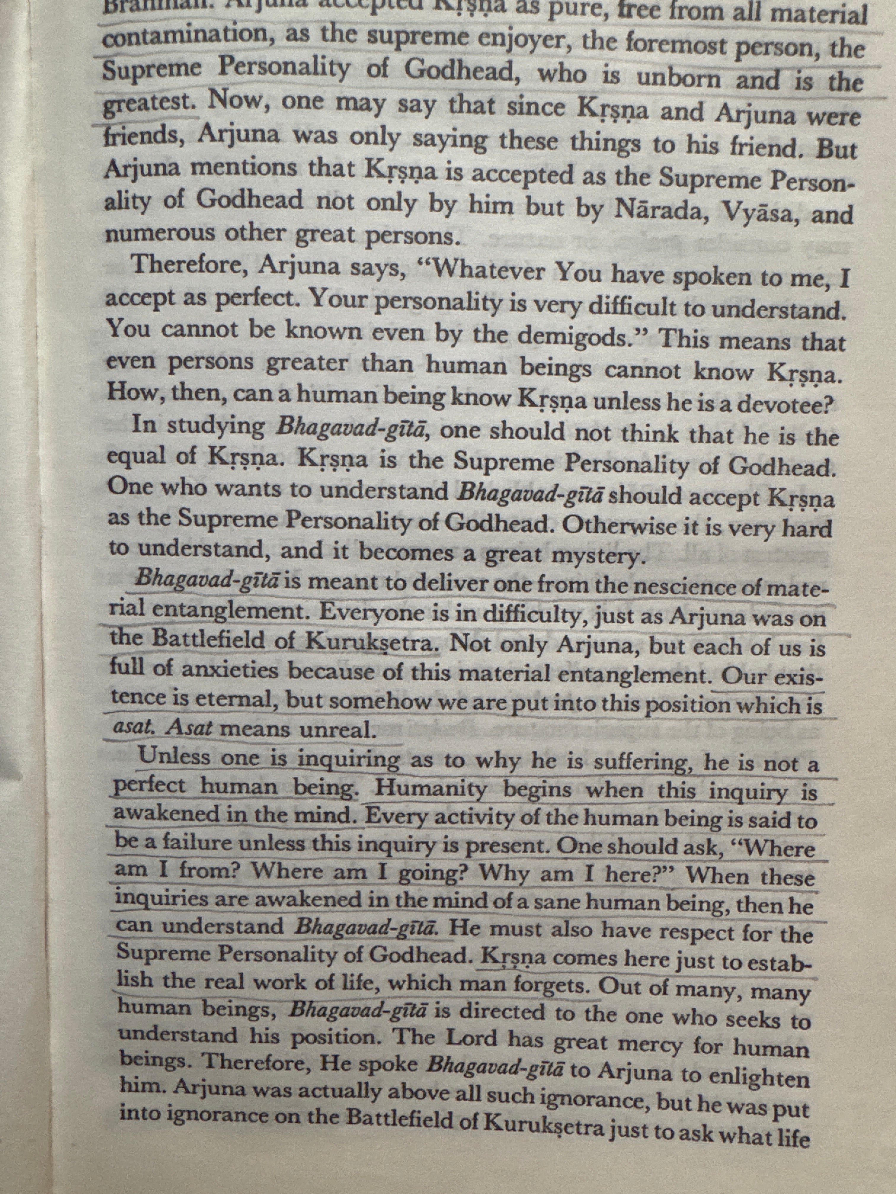 Bhagavad Gita As It Is, paperback book