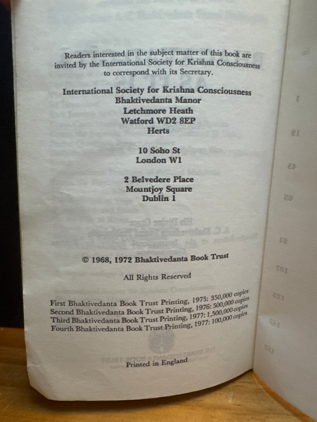 Bhagavad Gita As It Is, paperback book