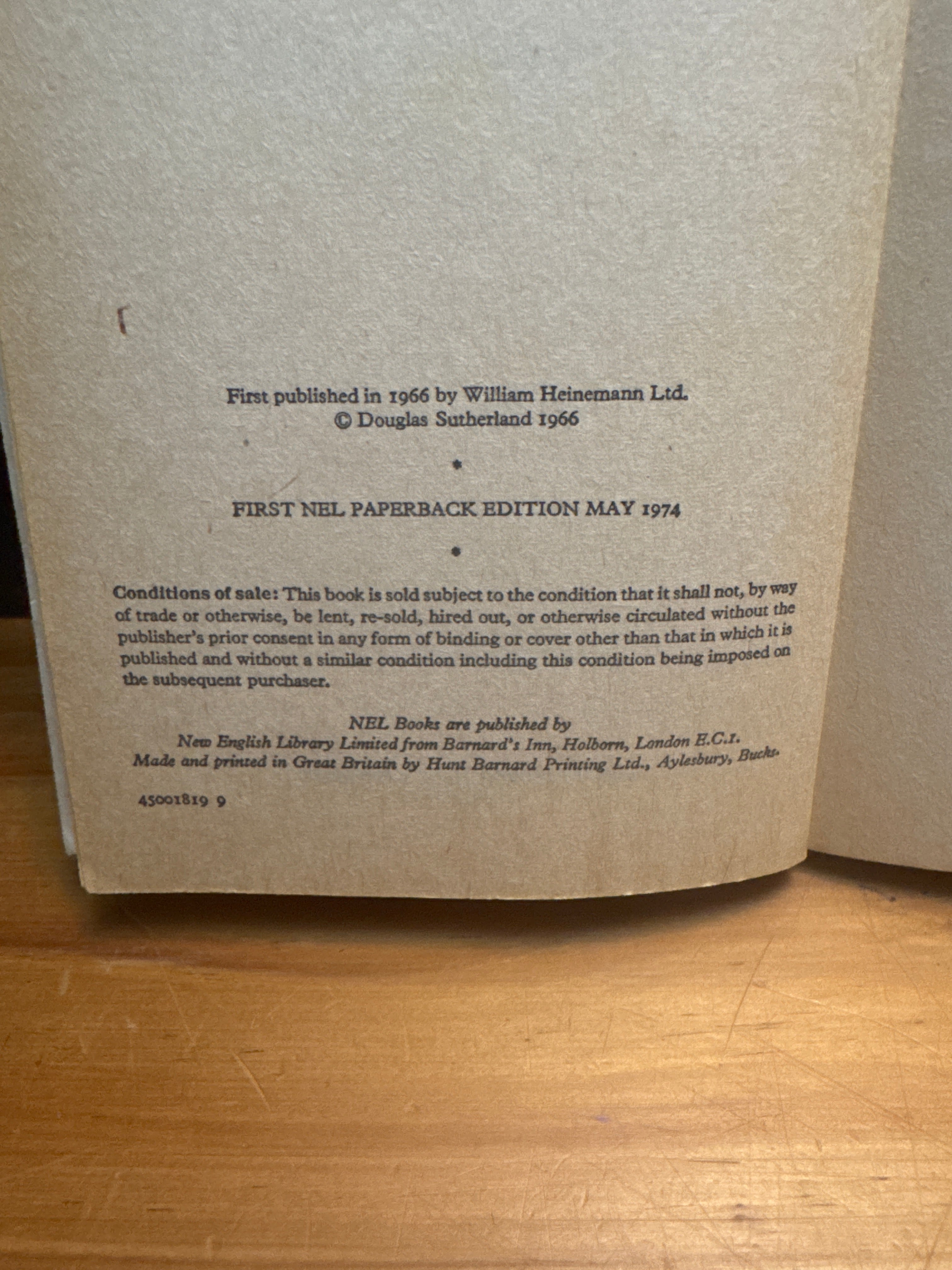 Against The Wind by Douglas Sutherland paperback book