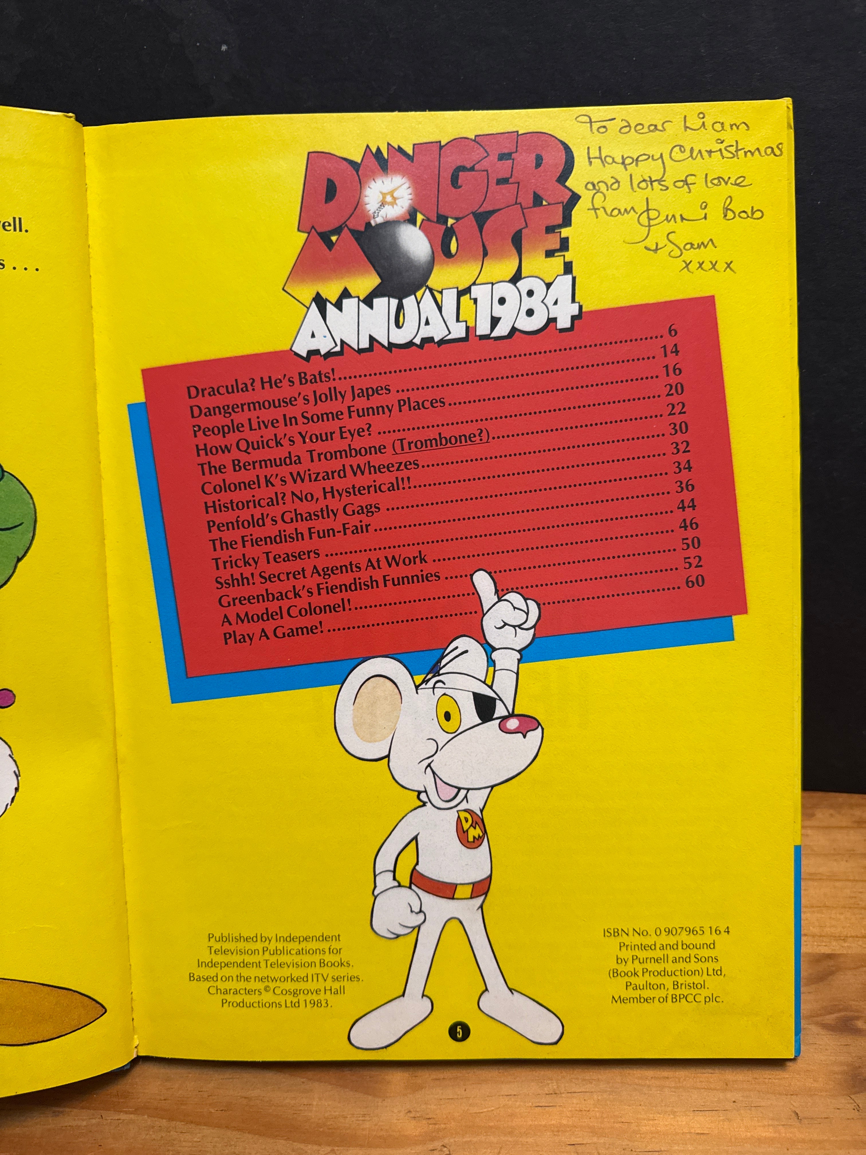 Danger Mouse Annual 1984, hardcover book