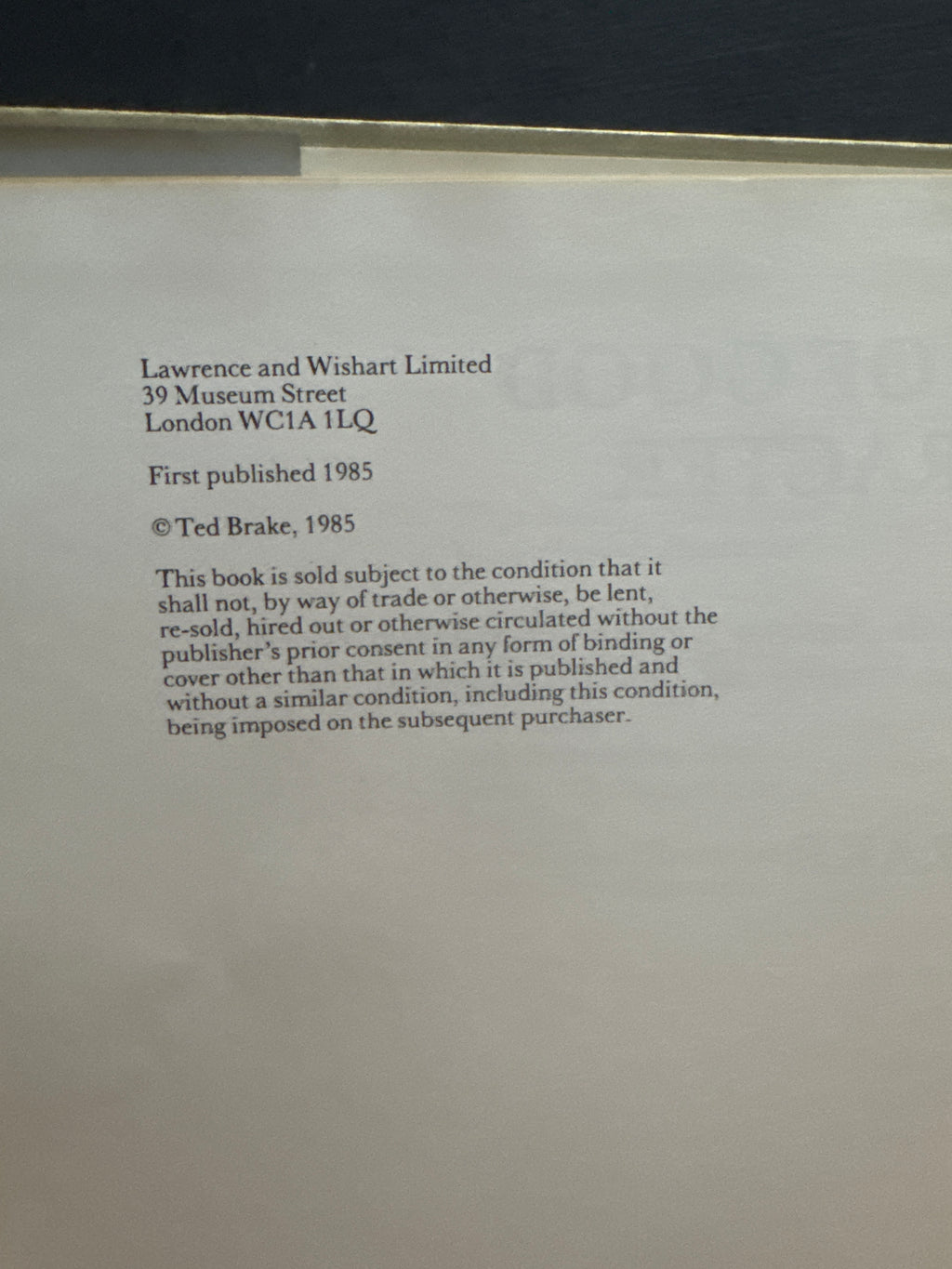 Men of Good Character by Ted Brake hardcover book